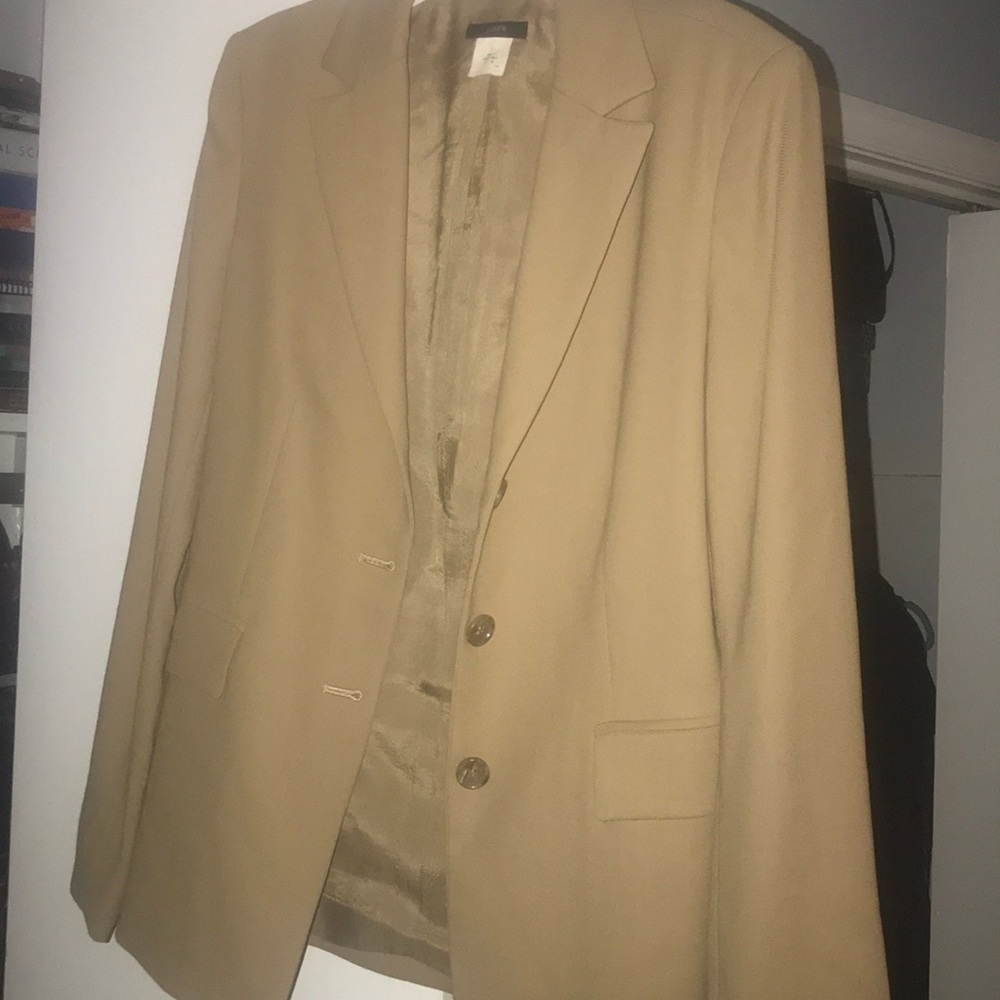 J.Crew tan wool blazer